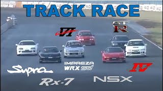 Track Race #112 | RX-7 vs Supra vs Skyline vs Impreza vs Lancer vs NSX