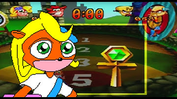 Crash Bash Co-op Gold Relic challenge done Solo (Dragon Drop)