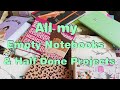 Unused Notebook/Journal Collection & A Sneak Peak at Other Projects I Do ✨