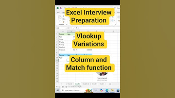 ❌Stop Using Basic VLOOKUP! Use MATCH Inside VLOOKUP | Excel Job Interview Question #shorts