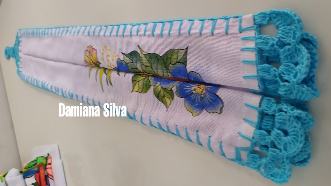 bate mão de crochê