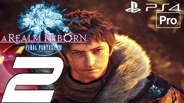 FINAL FANTASY XIV - Gameplay Walkthrough Part 2 - Frenzied Elm Boss & North Shroud (PS4 PRO)