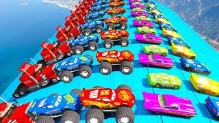 Disney Cars 3 McQueen Monster Truck Mack The King Fabulous Cruz Ramirez Jackson Storm &amp; Friends