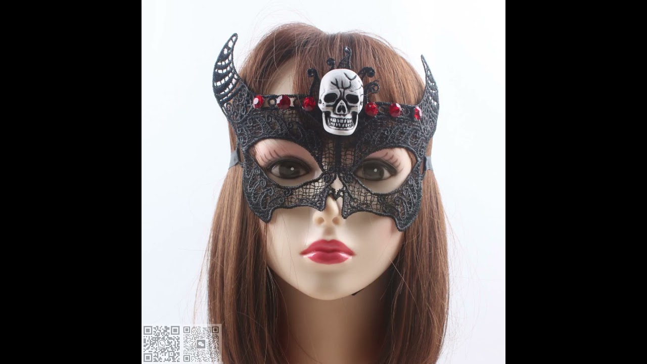 Halloween sexy black eye mask props sexy lace mask