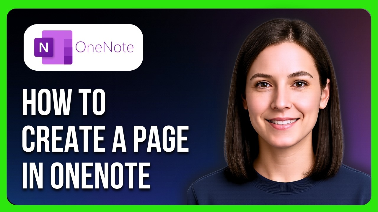 Onenote Cover Page How to Create a Page in Microsoft OneNote - YouTube