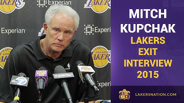 Lakers Exit Interview 2015: Mitch Kupchak Expects Lakers To Be 