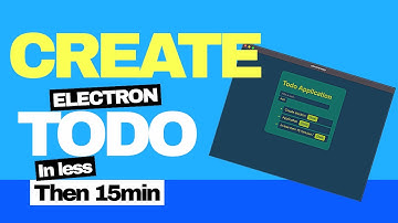 Build a Node & Electron Todo App in JUST 15 Minutes! 🔥 Quick & Easy Tutorial