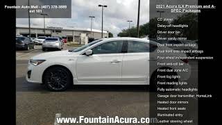 2021 Acura ILX Premium and A-SPEC Packages - Fountain Aut...