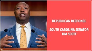 Sen. Tim Scott Delivers the Republican Response to President Biden's Address