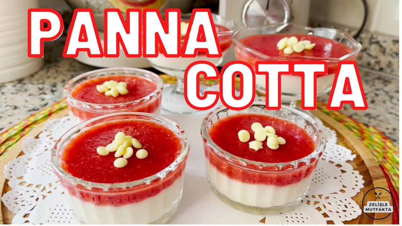Jelatinsiz Panna Cotta Tarifi l 10 dakikada Sütlü Tatlı Yapımı YouTube