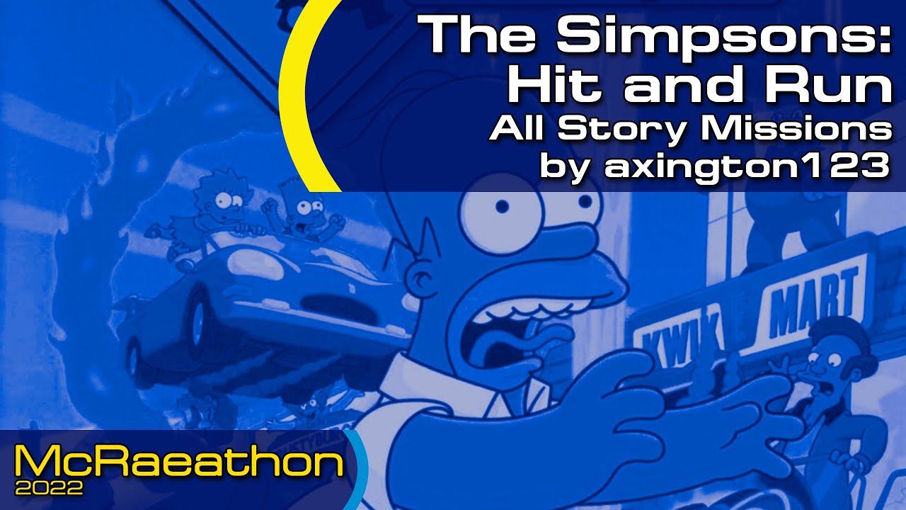 McRaeathon 2022 | The Simpsons: Hit and Run | All Story Missions | Axington123