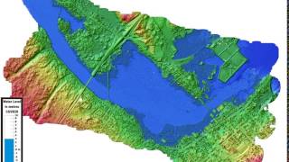 Liverpool, Nova Scotia Flood Model - 0 To 10 M Relative To Cgvd28 - Planometric View