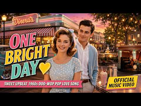 One Bright Day 💛 Sweet Upbeat 1960s Doo-Wop Pop Love Song | Official Music Video