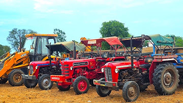 JCB 3dx Eco with Tractor Loading in trolly | New Mahindra 475 | Massey 241 | Eicher 380 | Swaraj 855