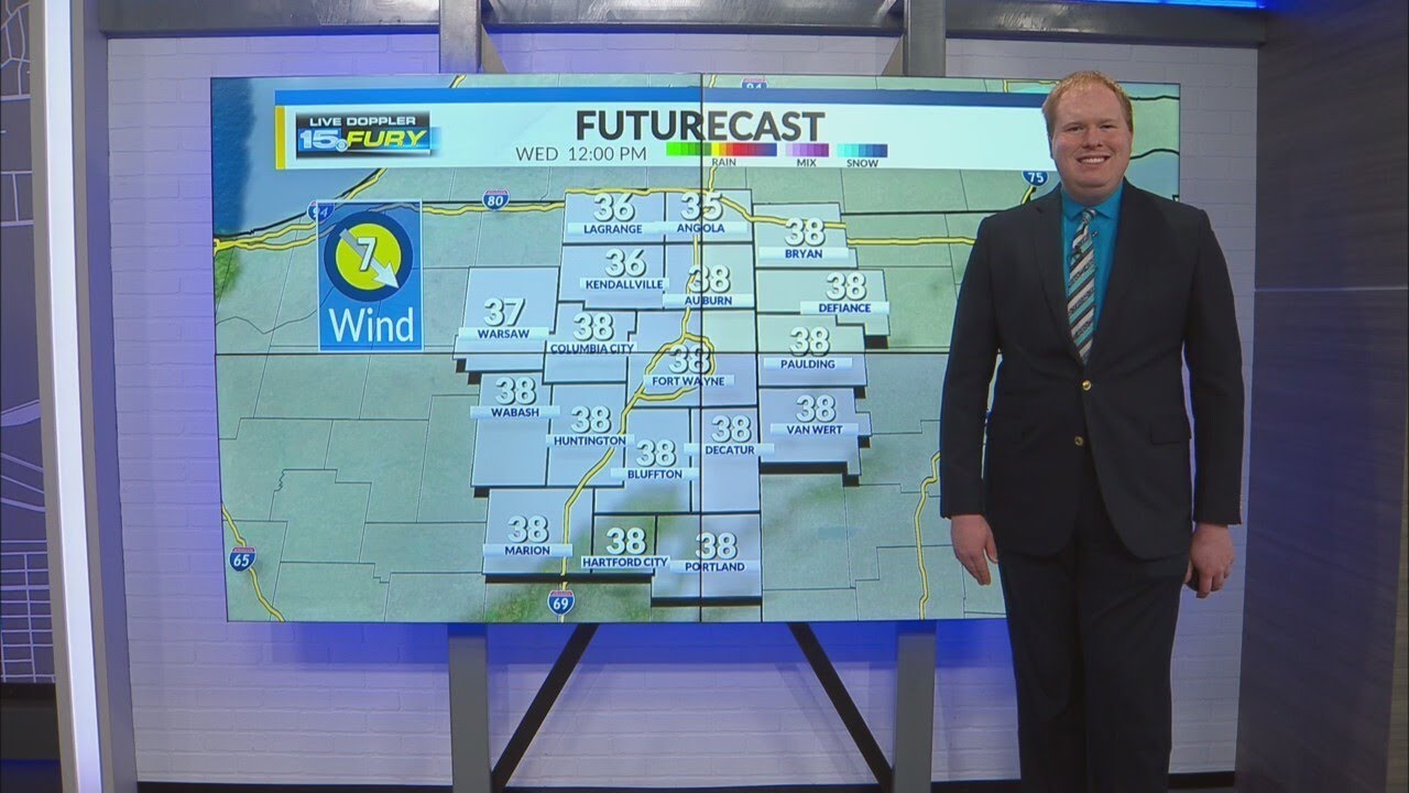 Cooler with clouds sticking around Wednesday afternoon - YouTube