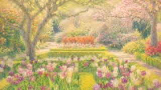 Romantic Spring Garden Impressionist Painting | 4K Art for TV Screensaver 3 Hours