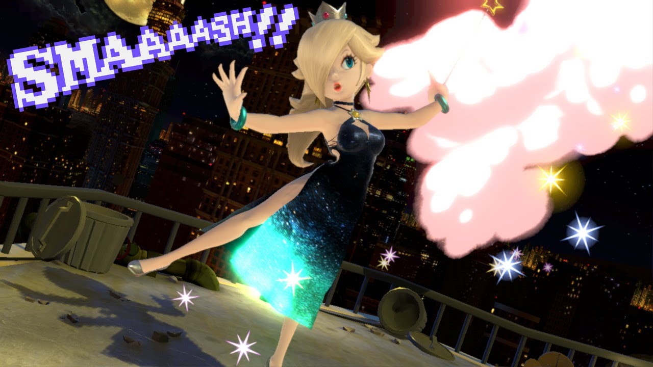 Starry Night Rosalina Gameplay (SSBU Mod)