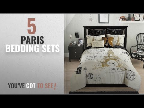 top-10-paris-bedding-sets-[2018]:-casa-paris-gold-8-piece-comforter-set,-full