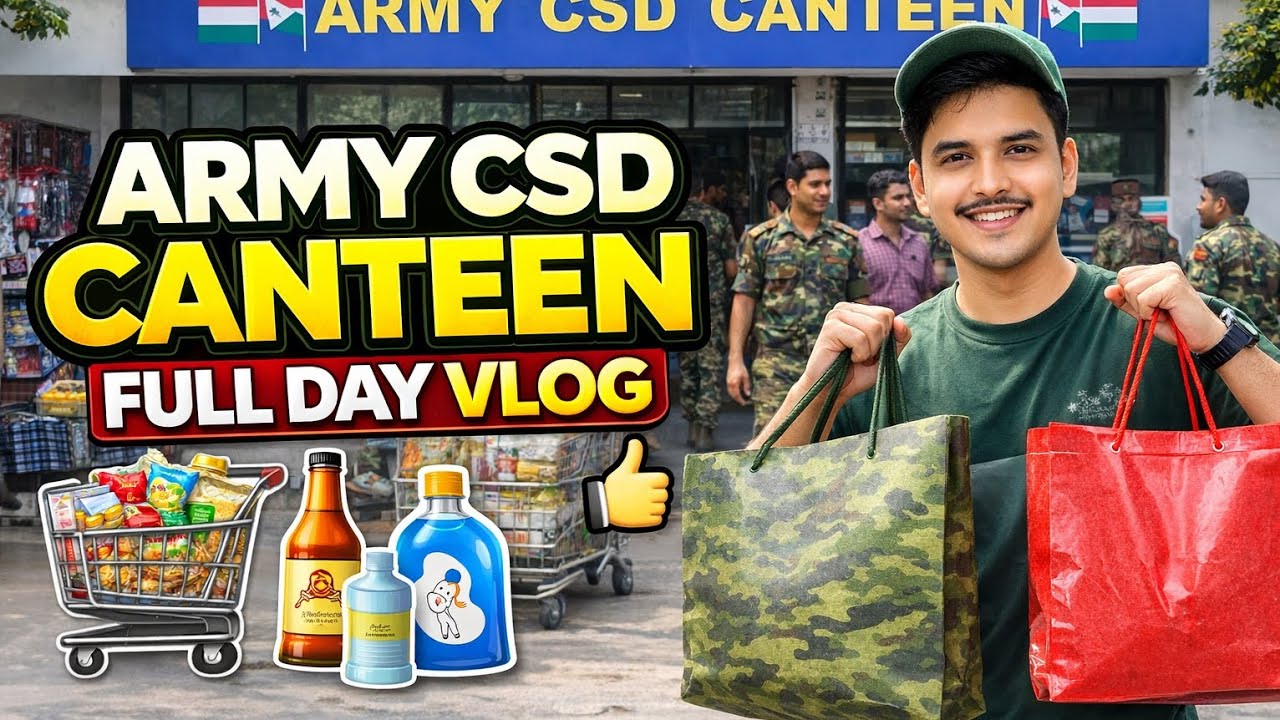 Kolkata Army Canteen Shopping! Kitna Paisa Bachaya?