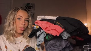 Asmr Showing You My Graphic Tee Collection Fabric Scratching And Gentle Whispering