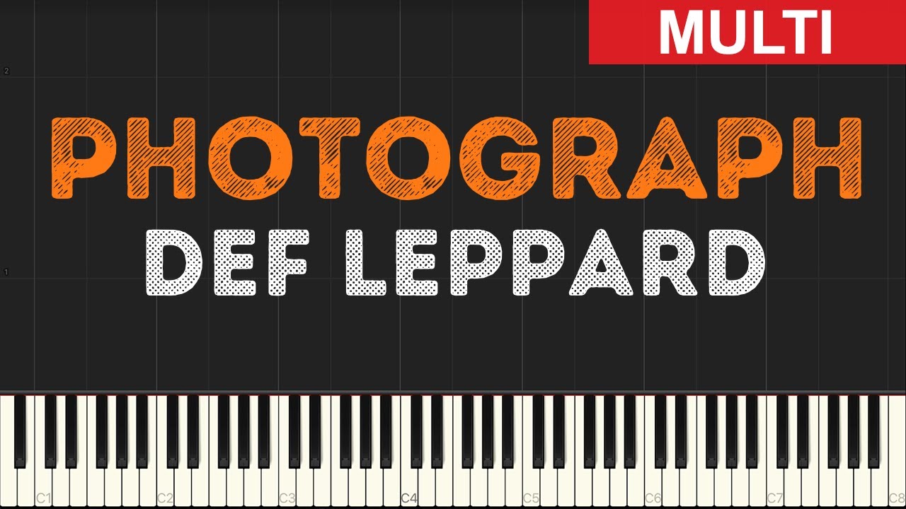 Def Leppard Photograph (Instrumental Tutorial) [Synthesia] YouTube