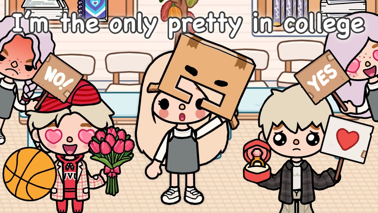 I’m the only pretty girl in college 💖🤗 | Toca life story | Toca Boca 