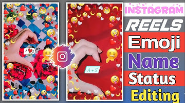 instagram reels name art video editing | reels emoji heart name status video editing | dj gemoy