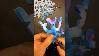 ✂️ Creative And Easy Christmas Coffee Filter Colorful Snowflake Kids Craft Activity ❄️