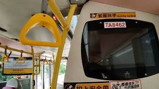 KMB K ATENU340 TA8462@98A落車門開關過程及康盛花園報站