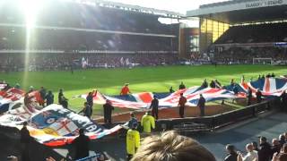 Flag Display Rangers v Hearts 3rd March 2012