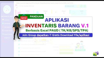 Aplikasi Inventaris Barang PAUD berbasis excel VBA