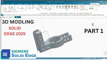 "Solid Edge 3D Modeling for Beginners | Step-by-Step Tutorial part 1 2025 ✔