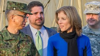 ケネディ駐日大使が朝霞駐屯地を訪問日米指揮所演習ヤマサクラ67