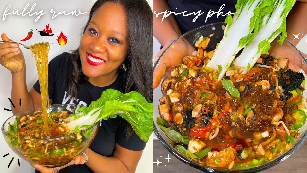 СЫРОЕДНЫЙ ВЕГАНСКИЙ ОСТРЫЙ ФО | ЛЕГКИЙ РЕЦЕПТ ЗИМНЕГО СУПА 🍜🔥🌶