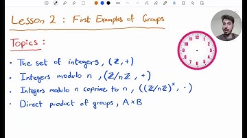 First Examples of Groups | Group Theory 2