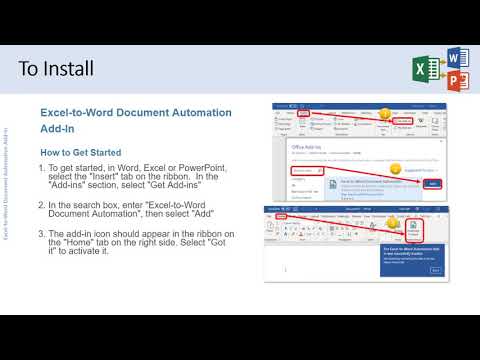 AnalysisPlace Excel to Word Document Automation Add in