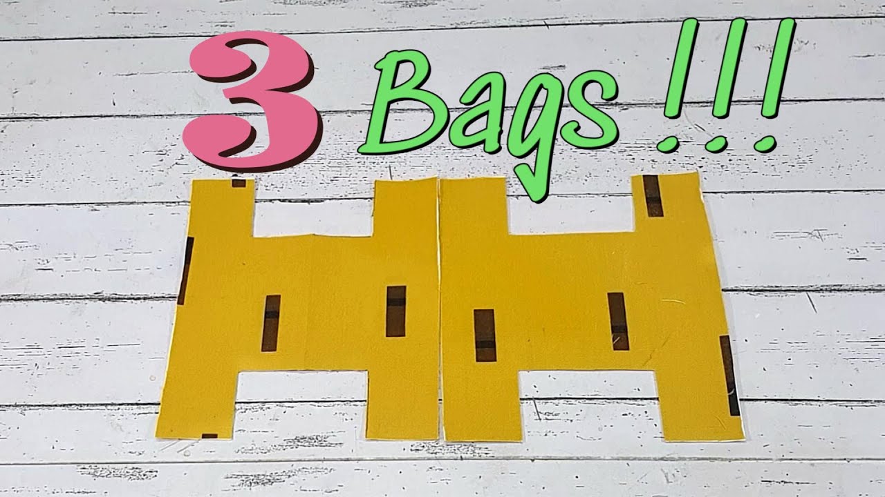 3 Budget Friendly Easy To Make  Functional Bags for Everyday Use, Step by Step Tutorial