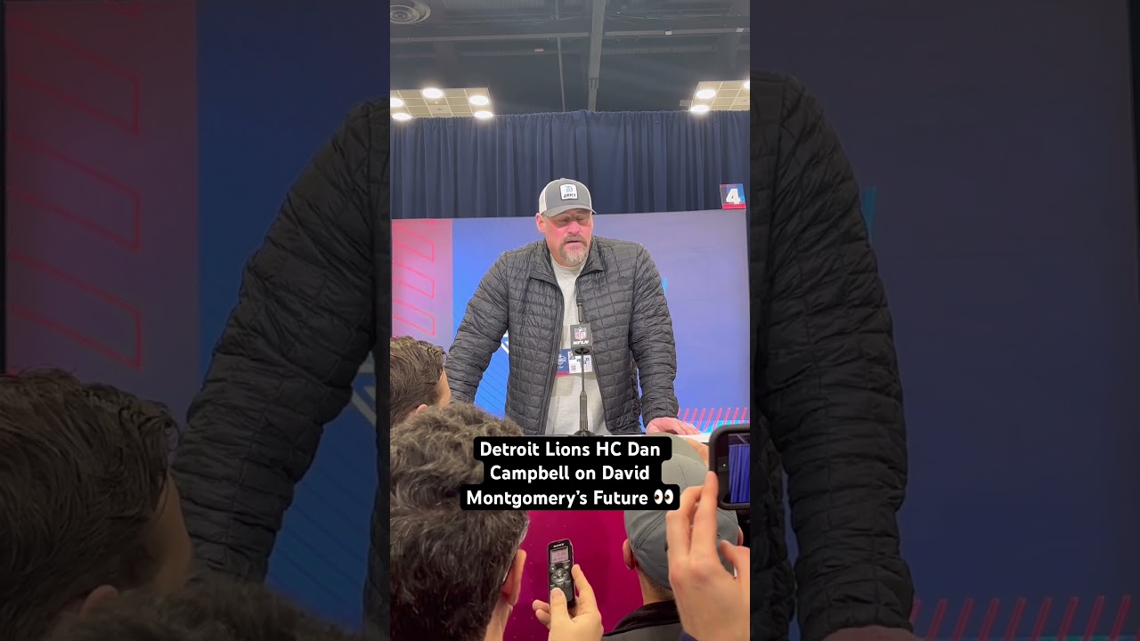 Detroit Lions HC Dan Campbell on David Montgomery’s Future 