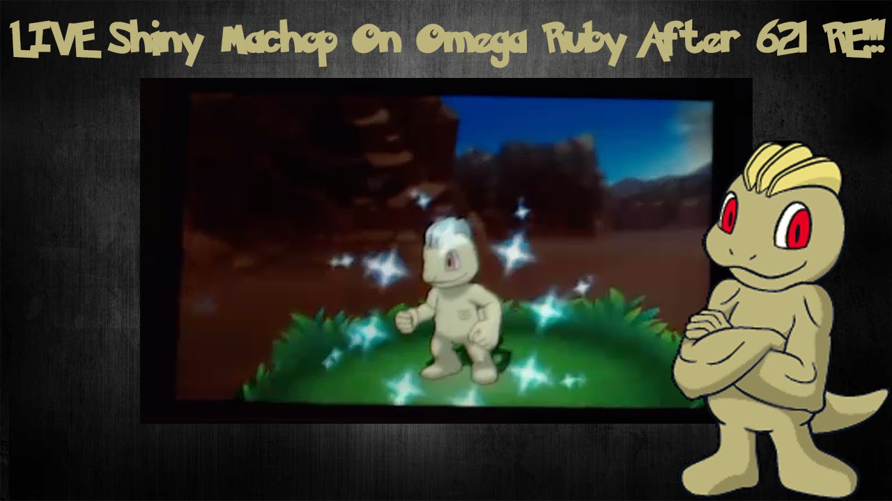 Machop From Ruby LIVE!!! Shiny Machop On Omega Ruby After 621 RE!!! - YouTube