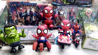 Spiderman VS Hulk Toys Collection Unboxing & Review 21 Set, Captain Amerika, Batman, Thanos Avengers