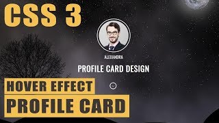Full Width Profile Card Hover Effect using HTML,CSS  2019