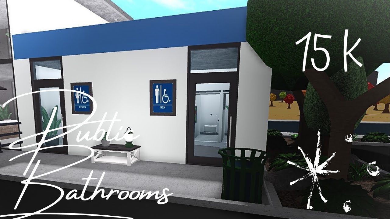 Bloxburg Public Bathrooms Speedbuild "City" (Part 4) Large Plot (ROBLOX ...