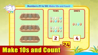 G1 - Module 11 - Exercise 1 - Make 10s and Count | Appu Series | Grade 1 Math Learning