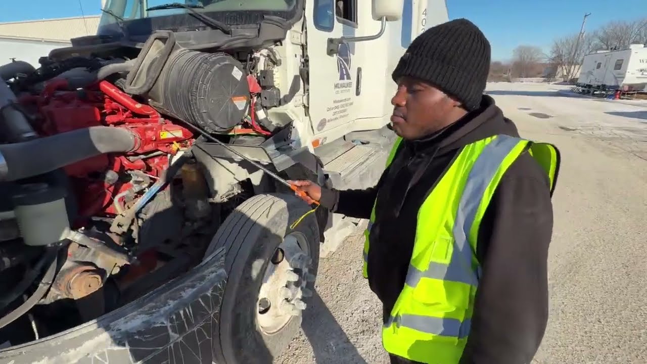 FULL Pre-Trip Inspection On Combination Vehicle By My Best Student
