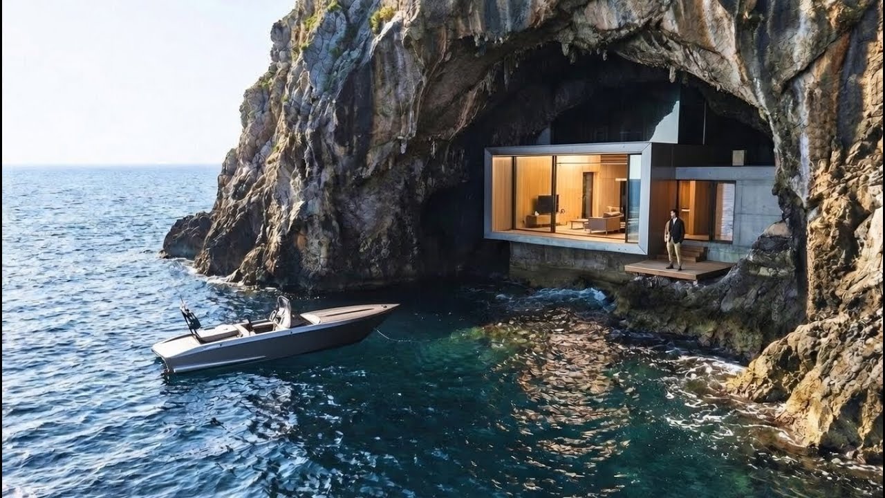 This Man Built a SECRET Costal Cave House in 100 days– Unbelievable ...