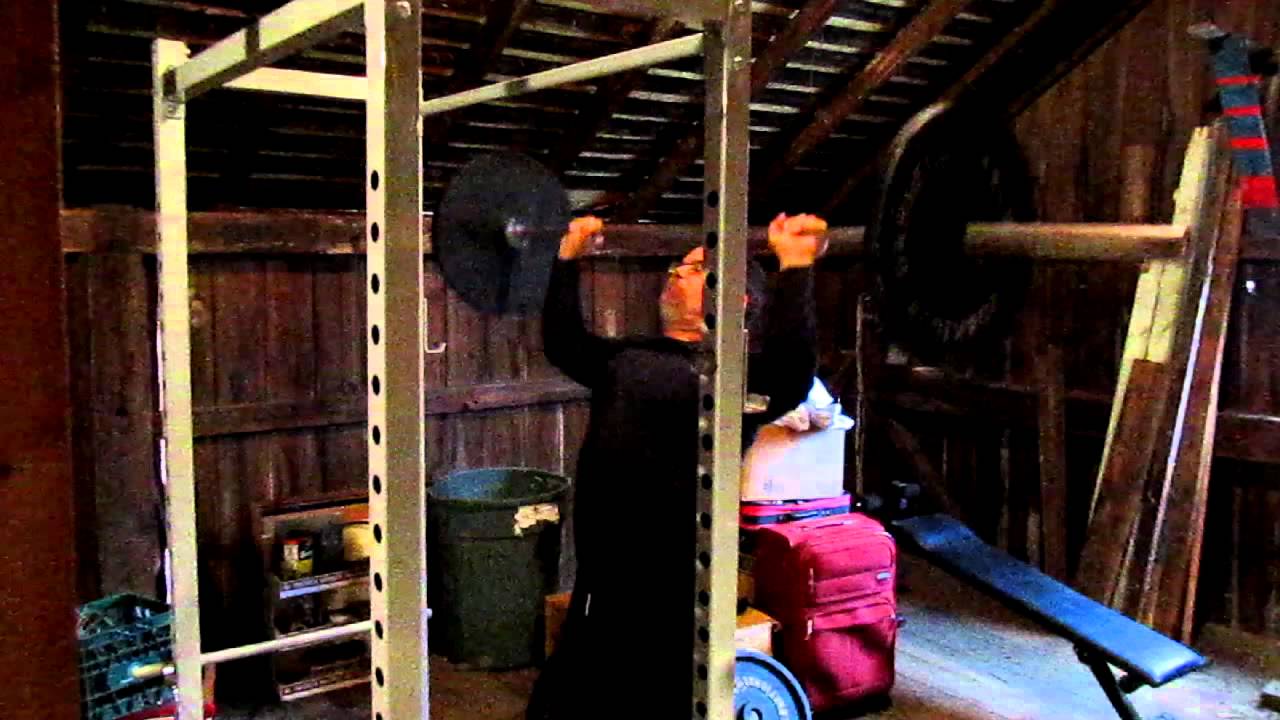 135lb Overhead Press Stronglifts YouTube