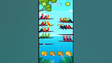 Bird Sort Puzzle l Bird Sort Color Puzzle l Classic Level 45 l Gameplay l Bird Sort Puzzle Challenge