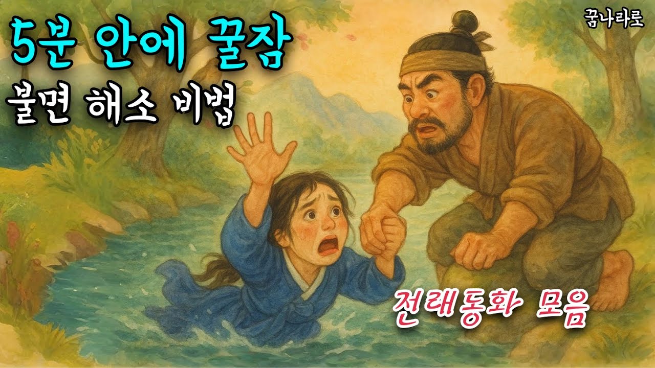 5분만 들어도 잠들어요 - 잠 못 이루는 밤을 위한 최고의 해결책 - 마음을 편안하게 해주는 전래동화 모음 - 민담 - 전래동화 - ASMR🌙  #설화 #전설 #민담
