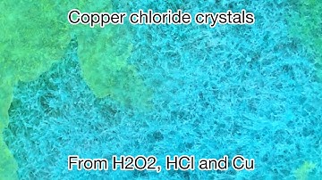 Copper Chloride from Hydrogen peroxide, hydrochloric acid and copper pipes