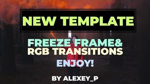 Freeze Frame & RGB Transitions Premiere Pro Templates